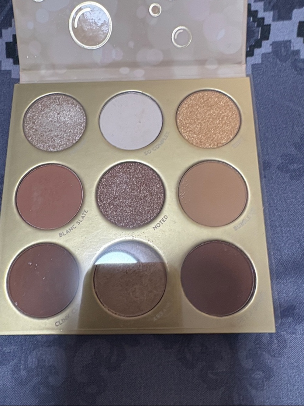 ColourPop Feelin' Bubbly Eyeshadow Palette - Champagne Beige & Gold - Picture 2 of 3